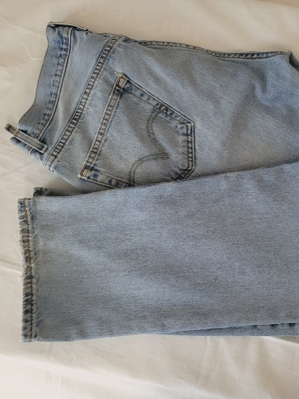 Levis 505 Jeans Regular Fit 36x32 Mens Worn - Picture 3 of 15